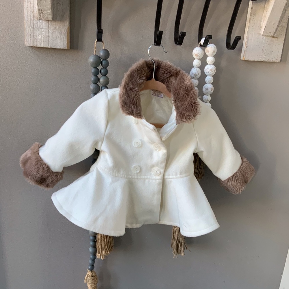 Kardashian kids, fit and flare pea coat
